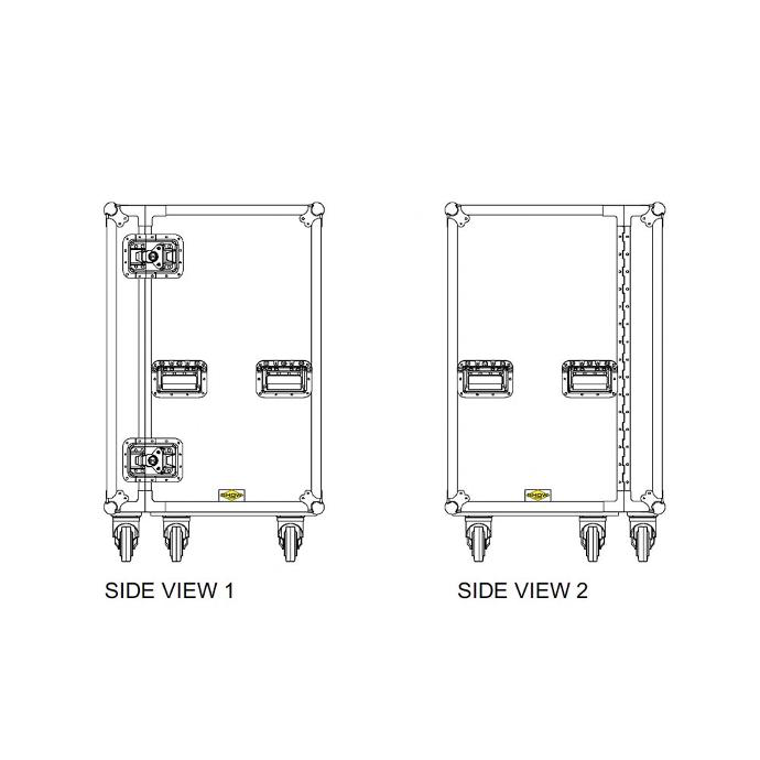[SC-6DRCASE] ShowCase - 6 x Drawers case, with 6 wheels, hinged door,.webp