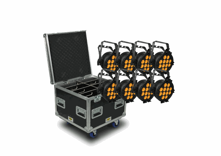 [8XPROQ+CASE] 8x SlimPar PROQ USB + Case