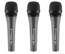 Sennheiser E835 Dynamic Vocal Microphone (Set of 3)