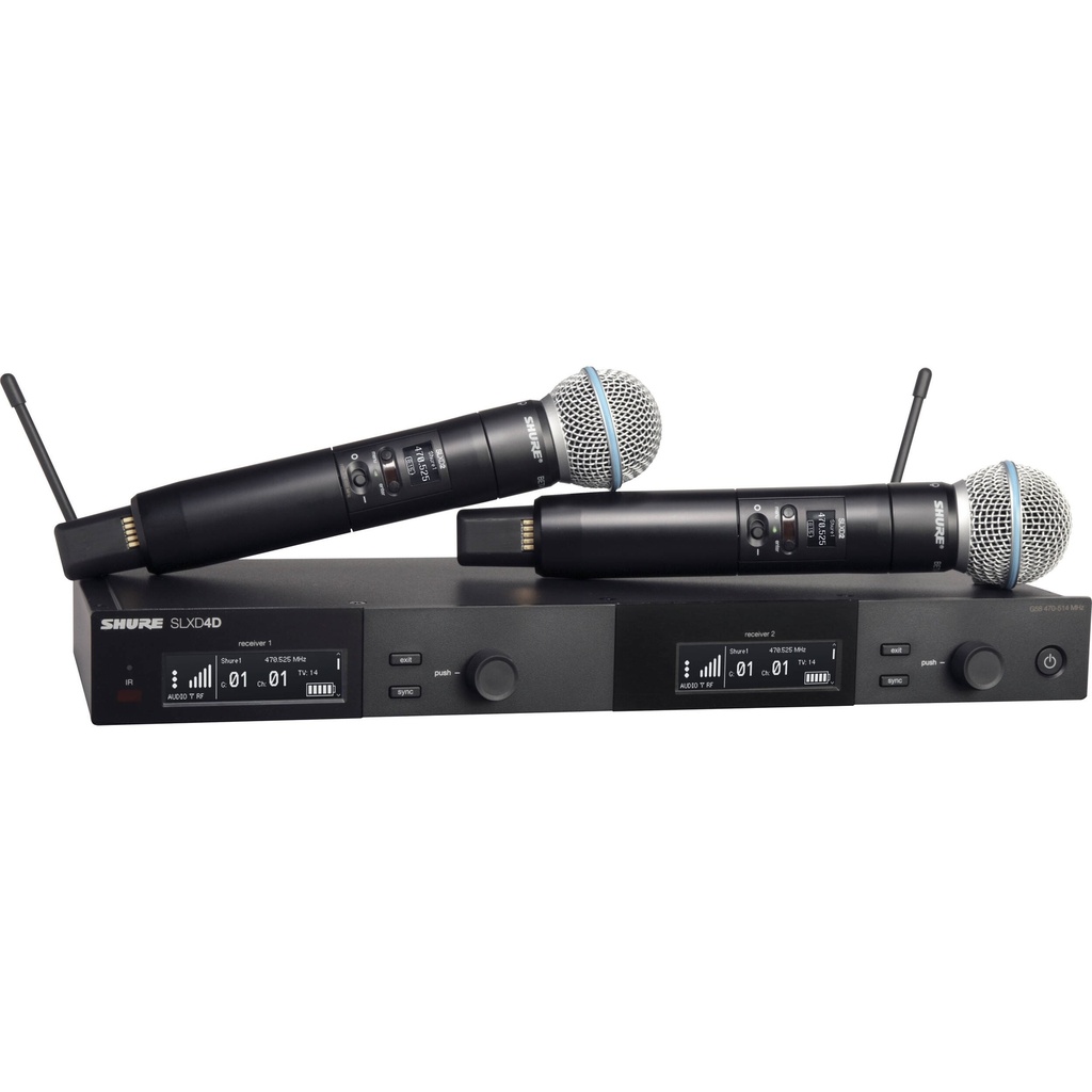 Shure SLXD24D/B58 Dual Wireless Handheld Microphone System