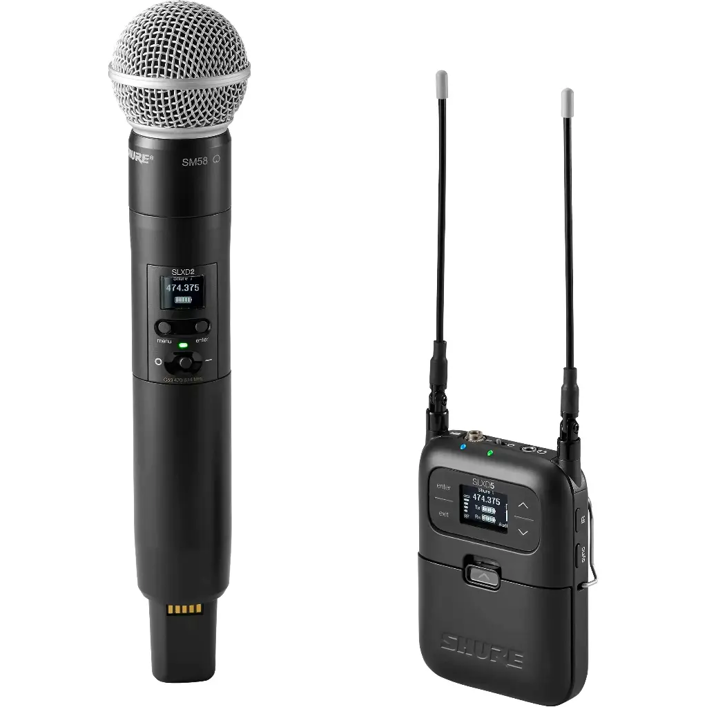 Shure SLXD25/SM58 Portable Wireless Handheld Microphone System